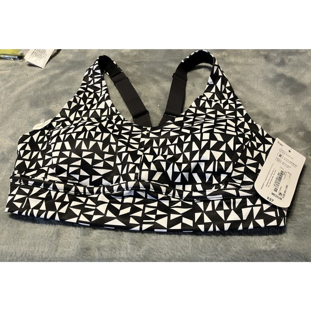 Xersion Women Repreve  Bra Quick Dri  Padded Stretch Sports Bra Med NWT